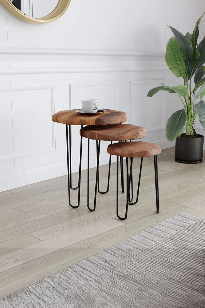 4005 Orta Sehpa – %100 Gerçek Ağaç, Uzun Ömürlü Kullanım, Kişiye Özel Üretim varyasyon görseli