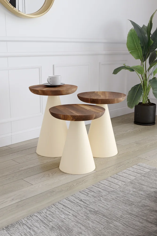 4012 Ceviz Sehpa – %100 Gerçek Ağaç, Uzun Ömürlü Kullanım, Kişiye Özel Üretim varyasyon görseli