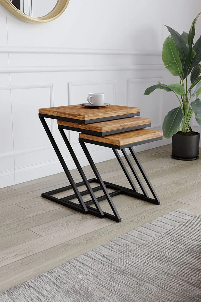 4000 Zigon Sehpa – %100 Gerçek Ağaç, Uzun Ömürlü Kullanım, Kişiye Özel Üretim varyasyon görseli