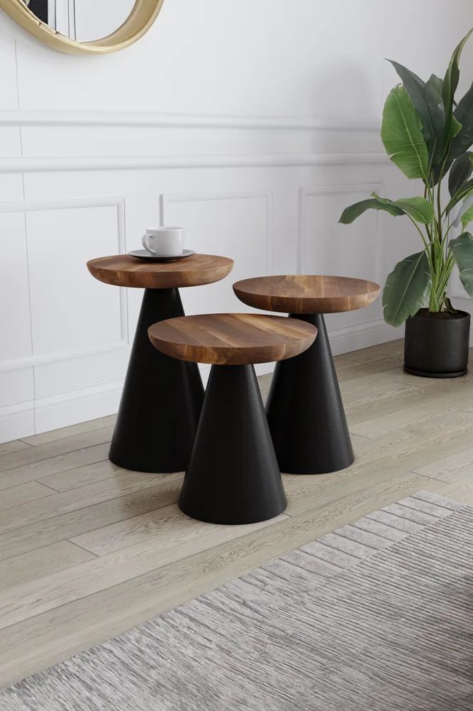 4012 Ceviz Sehpa – %100 Gerçek Ağaç, Uzun Ömürlü Kullanım, Kişiye Özel Üretim varyasyon görseli