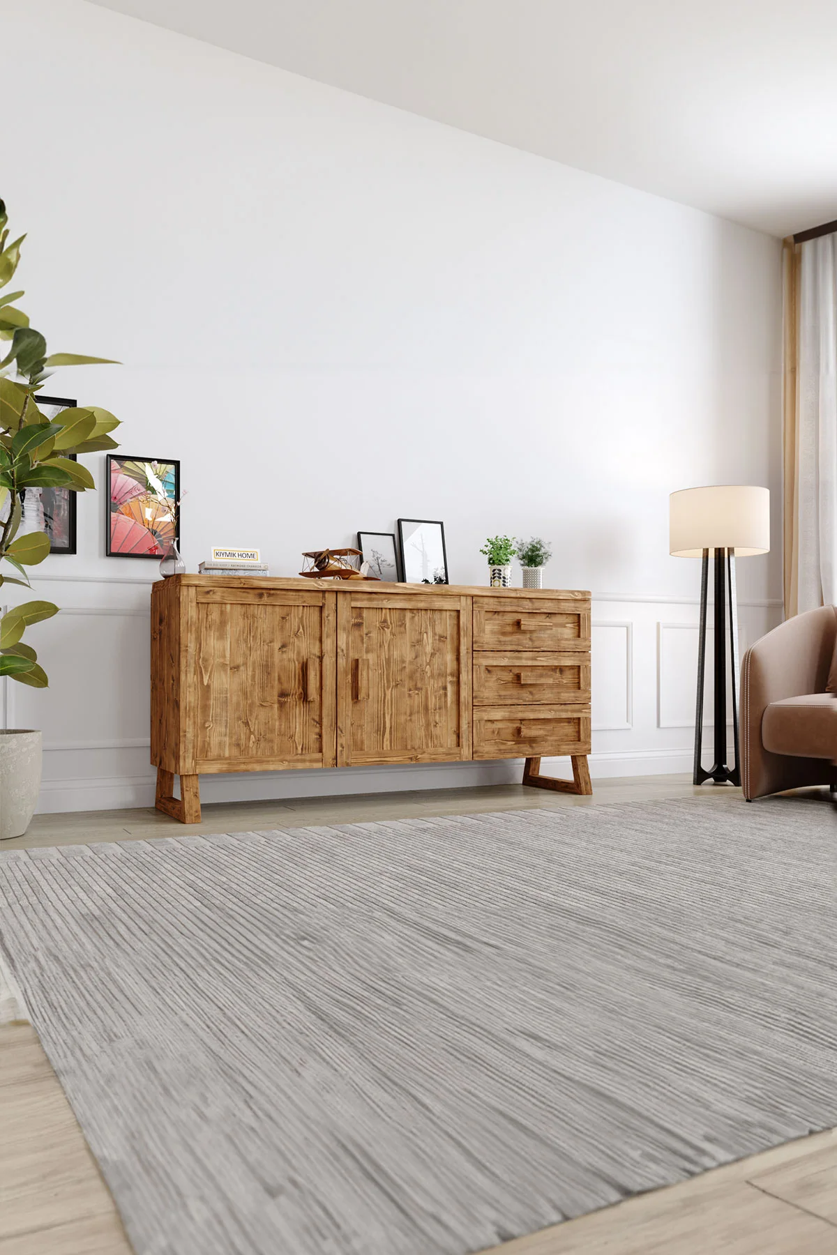 Zakkum Konsol – %100 Gerçek Ağaç, Uzun Ömürlü Kullanım, Kişiye Özel Üretim varyasyon görseli