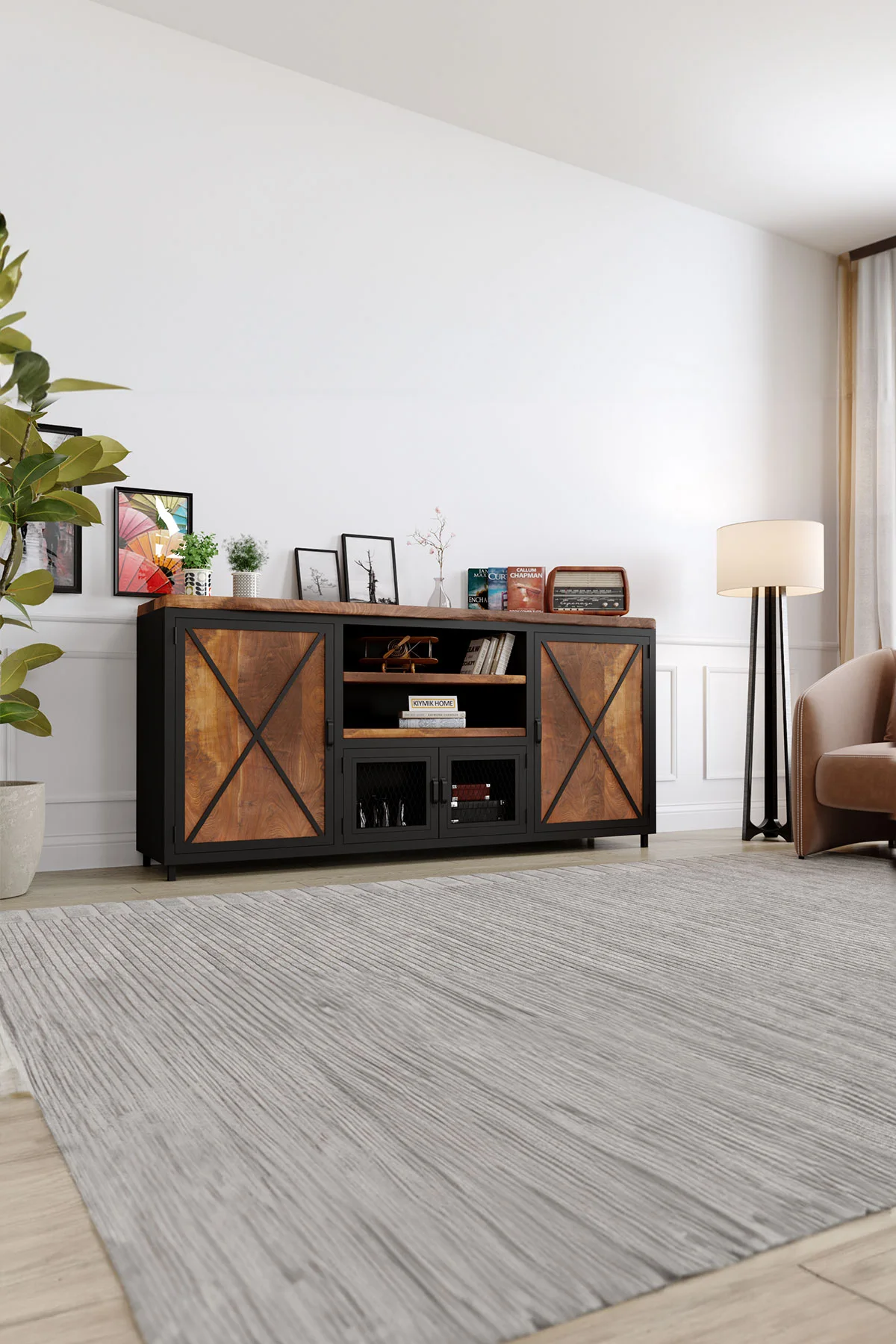 Lantana Konsol – %100 Gerçek Ağaç, Uzun Ömürlü Kullanım, Kişiye Özel Üretim varyasyon görseli