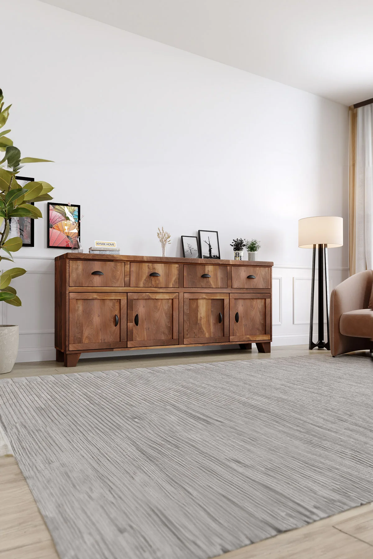 Lavanta Konsol – %100 Gerçek Ağaç, Uzun Ömürlü Kullanım, Kişiye Özel Üretim varyasyon görseli