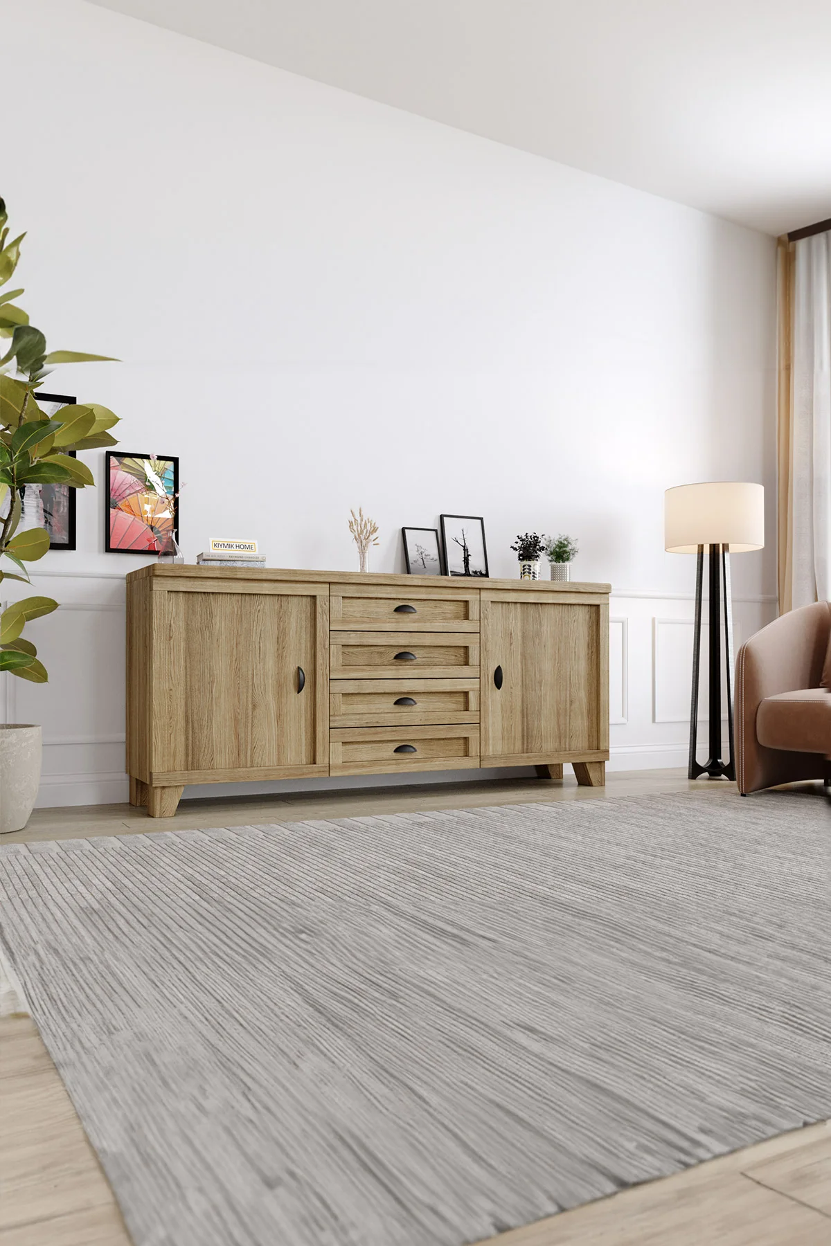 Melisa Konsol – %100 Gerçek Ağaç, Uzun Ömürlü Kullanım, Kişiye Özel Üretim varyasyon görseli