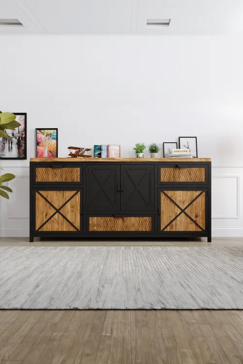 Nergis Konsol – %100 Gerçek Ağaç, Uzun Ömürlü Kullanım, Kişiye Özel Üretim