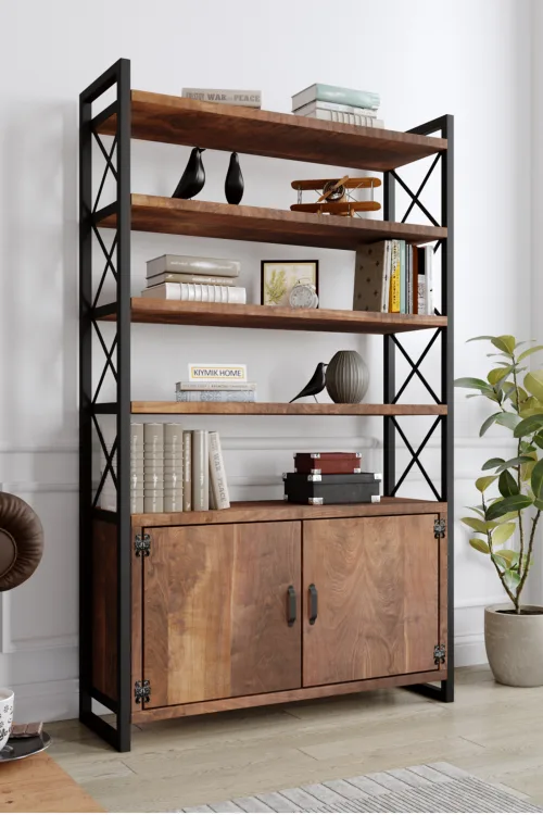 3007 Kitaplık – %100 Gerçek Ağaç, Uzun Ömürlü Kullanım, Kişiye Özel Üretim