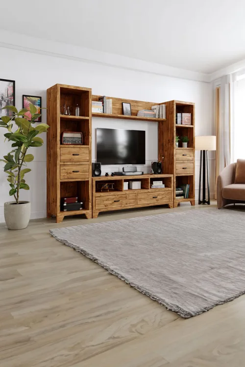 Sarmaşık Tv Ünitesi – %100 Gerçek Ağaç, Uzun Ömürlü Kullanım, Kişiye Özel Üretim