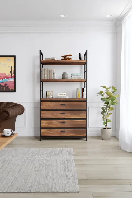 3014 Kitaplık – %100 Gerçek Ağaç, Uzun Ömürlü Kullanım, Kişiye Özel Üretim