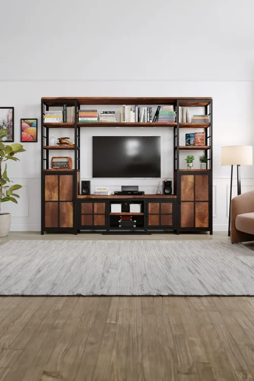 Aster v2 Tv Ünitesi – %100 Gerçek Ağaç, Uzun Ömürlü Kullanım, Kişiye Özel Üretim