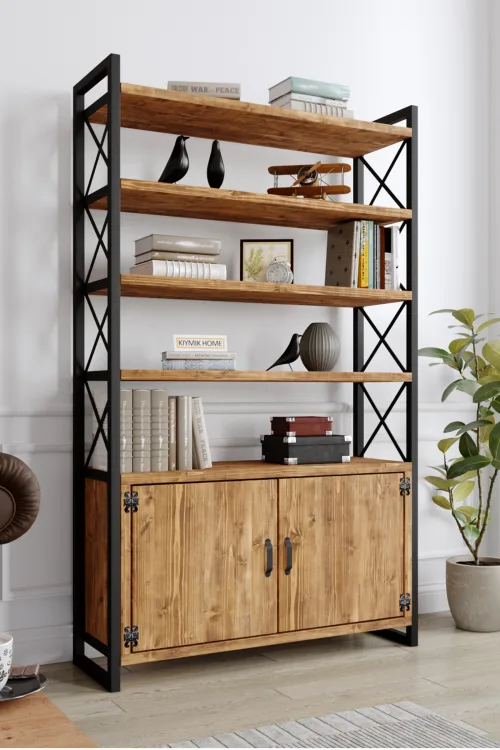 3007 Kitaplık – %100 Gerçek Ağaç, Uzun Ömürlü Kullanım, Kişiye Özel Üretim