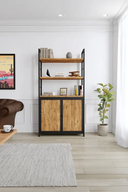 3015 Kitaplık – %100 Gerçek Ağaç, Uzun Ömürlü Kullanım, Kişiye Özel Üretim