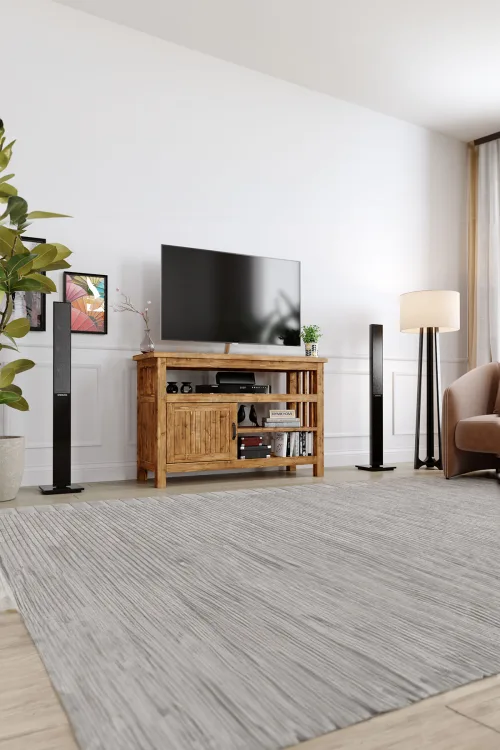 Leylak Tv Ünitesi – %100 Gerçek Ağaç, Uzun Ömürlü Kullanım, Kişiye Özel Üretim