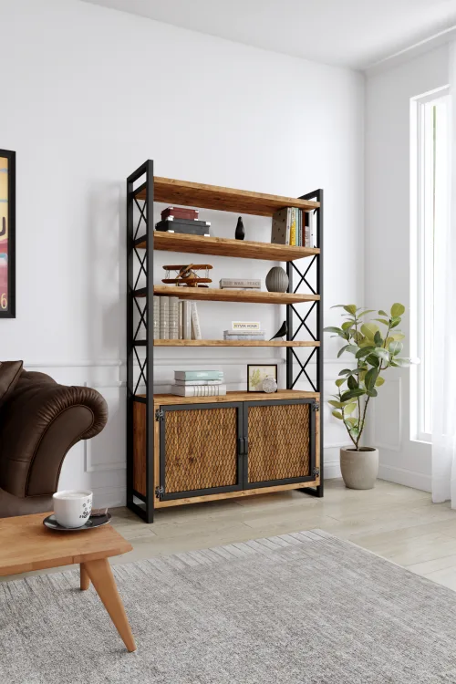 3008 Kitaplık – %100 Gerçek Ağaç, Uzun Ömürlü Kullanım, Kişiye Özel Üretim