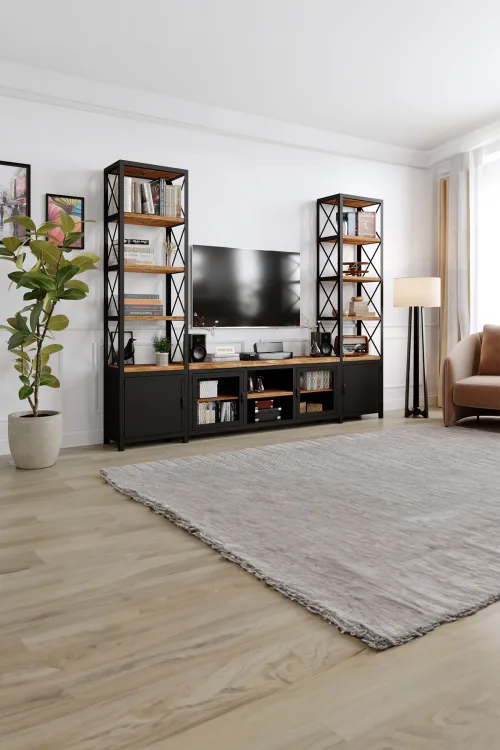 Mimoza Tv Ünitesi – %100 Gerçek Ağaç, Uzun Ömürlü Kullanım, Kişiye Özel Üretim