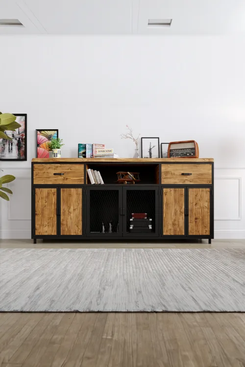 Frezya Konsol – %100 Gerçek Ağaç, Uzun Ömürlü Kullanım, Kişiye Özel Üretim