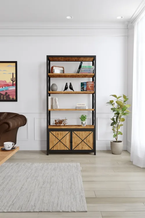 3011 Kitaplık – %100 Gerçek Ağaç, Uzun Ömürlü Kullanım, Kişiye Özel Üretim