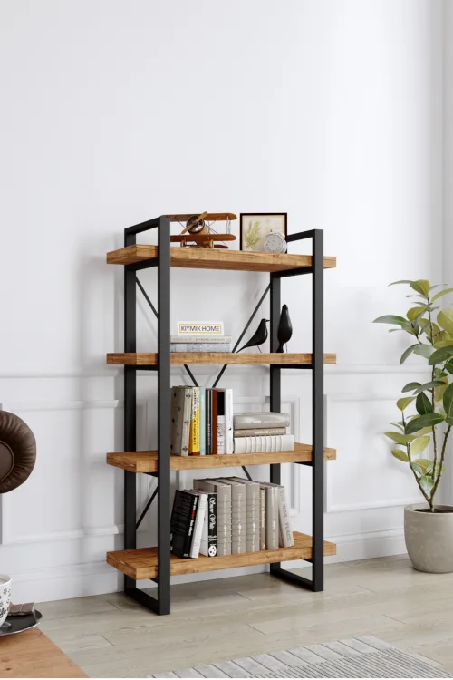 3002 Kitaplık – %100 Gerçek Ağaç, Uzun Ömürlü Kullanım, Kişiye Özel Üretim