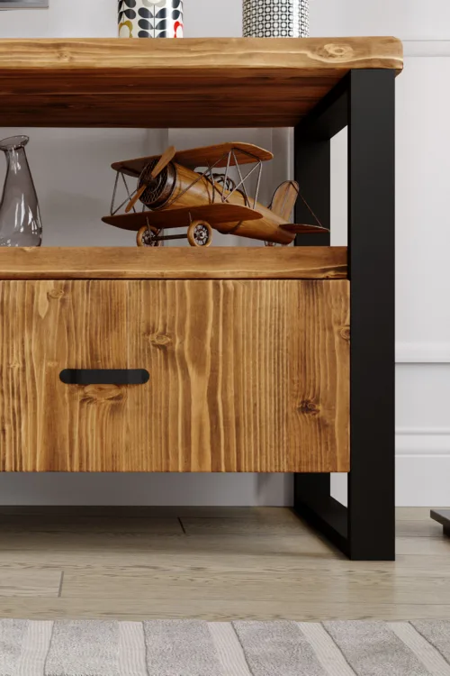 Sümbül Tv Ünitesi – %100 Gerçek Ağaç, Uzun Ömürlü Kullanım, Kişiye Özel Üretim