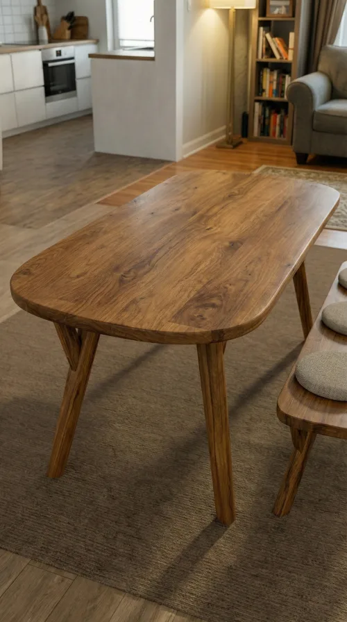 100x70cm Masa • 80x35cm Benç