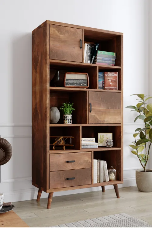 3018 Kitaplık – %100 Gerçek Ağaç, Uzun Ömürlü Kullanım, Kişiye Özel Üretim