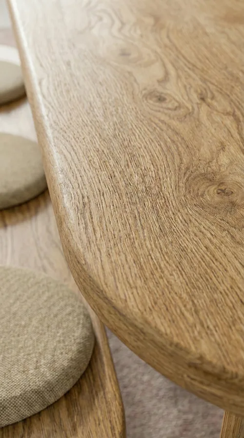 Kestane Gerçek Ağaç Yemek & Toplantı Masası – %100 Gerçek Ağaç, Uzun Ömürlü Kullanım, Kişiye Özel Üretim