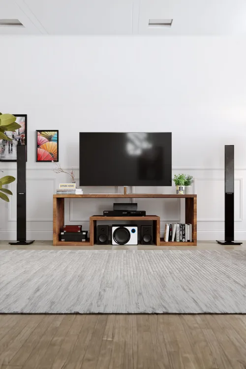 Begonvil Tv Ünitesi – %100 Gerçek Ağaç, Uzun Ömürlü Kullanım, Kişiye Özel Üretim